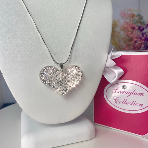 Acrylic Crystal Necklace Embellished With Genuine “European Crystals” - Picture 9 of 11